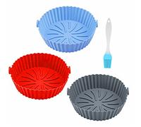 YanBous Set di 7 Forme in Silicone per Friggitrice ad Aria - Antiaderente & Silicone Senza BPA - Inserti Riutilizzabili per Air Fryer, Ideali per Friggitrici ad Aria, Forno & Microonde