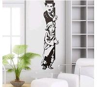 YANDAOFANG Charlie Chaplin Immagine Adesivo da Parete in Vinile Camera da Letto Soggiorno Decorazioni per la casa Adesivo da Parete in Vinile Rimovibile 25 cm X 130 cm
