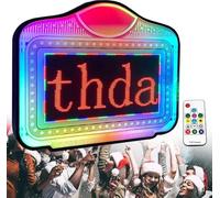 YANDDEA Espositore per Bottiglie con Lettere a LED, Cartello Luminoso con Numeri e Lettere, Cartello per Servizio Bottiglie da Club con Cambio Colore, Cartello con Lettere per Bar e Discoteche,A