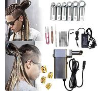 YANDDEA Macchina per Dreadlocks, Macchina per intrecciare i Dreadlocks istantaneo elettrica Portatile, Macchina per intrecciare i Capelli all'Uncinetto da 6-16 mm, per i Dreadlocks,8mm