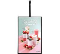 YANDDEA Menù LED per ristoranti, Pannello Luminoso LED con Cornice a Scatto Sottile, Pannello retroilluminato a LED per Menu per ristoranti, Bar, Negozi, cartelloni pubblicitari da Parete 50×100cm