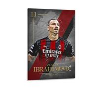 YANDING Zlatan Ibrahimovic - Poster decorativo su tela, motivo: giocatore di football svedese, poster decorativo moderno per camera da letto, 20 x 30 cm