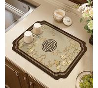 YANFDACAI Tappetino scolapiatti elegante per lavello da cucina e bancone, tappetino assorbente per piatti, tazze e utensili, 40,6 x 61 cm (gli aquiloni del sud sono sogni felici)