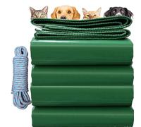 YANFEILI Telone Rinforzato,2x2.5m 520g/m² telo PVC con Occhielli telo in tessuto e protettivo,telone rinforzato occhiellato verde