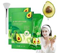 YANFU Complex Acid Avocado Cleansing Facial Bubble Mask, YANFU Bubble Mask, Multi-acid Avocado Foam Mask, Deep Cleansing Avocado Bubble Clarifying Mask, Compound Avocado Foam Facial Mask (2 Pcs)