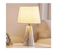 YANG11FAN Affascinante Lampada da tavolo comodino for camera letto notte Dopo una semplice lampada romantica testurizzata con tocco di marmo sintetico caldo dimmerabile Arredamento per la casa