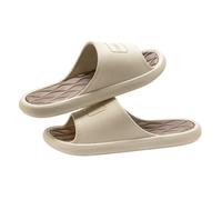 YANG11FAN Ciabatte da doccia Unisex Shower Slippers Summer Open Toe Leisure Slides Soft Non-slip Bathroom Beach Indoor House Shoes Facili da pulire(Bruin,Alpha Large)