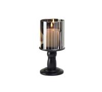 YANG11FAN Ornamenti retrò for candelieri, Base for Colonna Romana Nera, portacandele, Decorazione di Lusso Centrotavola(Piccolo)