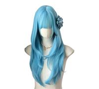 YANG11FAN Parrucca for Capelli Lunghi e Lisci con Frangia Styling Liscio, Parrucca Versatile da Donna Matrimoni