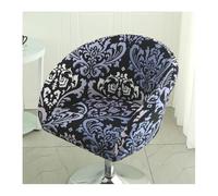 YANGAFJDUA Curvo Copertura Sgabello da Bar con Schienale Rotondo, Universale Coprisgabello da Bar 4/2/1 Pezzi, Girevoli Fodera Sgabelli Cucina, Elasticizzato Coprisgabelli da Cucina Lavabile,O,2PCS