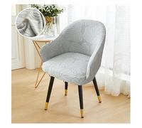 YANGAFJDUA Girevole Coprisedie con Schienale Curvo 6/4/2 Pezzi Universali Fodere Coprisedia per Sala da Pranzo Copripoltrona Elasticizzato con Braccioli Lavabile Copertura per Sedie da Ufficio,B,6PCS