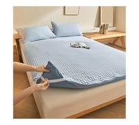 YANGAFJDUA Griglia Stampato Copertura Materasso Una Piazza e Mezza, Universale Fodere per Materasso, Antipolvere Copertura per Tatami Pieghevole Fodera Materasso Cinese A Pavimento,F,90x190cm/35x75in