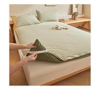 YANGAFJDUA Griglia Stampato Copertura Materasso Una Piazza e Mezza, Universale Fodere per Materasso, Antipolvere Copertura per Tatami Pieghevole Fodera Materasso Cinese A Pavimento,G,120x200cm/47x79in