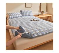 YANGAFJDUA Griglia Stampato Copertura Materasso Una Piazza e Mezza, Universale Fodere per Materasso, Antipolvere Copertura per Tatami Pieghevole Fodera Materasso Cinese A Pavimento,E,200X220CM/79x86in