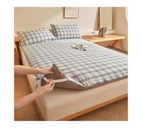 YANGAFJDUA Griglia Stampato Copertura Materasso Una Piazza e Mezza, Universale Fodere per Materasso, Antipolvere Copertura per Tatami Pieghevole Fodera Materasso Cinese A Pavimento,D,200X220CM/79x86in