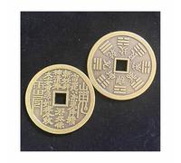 YANGAFJDUA I Ching 5 Monete per Oracolo, Grande Monete Feng Shui Cinesi, 5 Pezzi Moneta Buona Fortuna, Tradizionali Monete Portafortuna Feng Shui per Ricchezza Successo e Fortuna,A,2.5cm/1in
