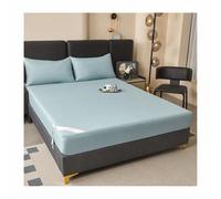 YANGAFJDUA Impermeabile Coprimaterasso Futon Tinta Unita, Cotone Fodera Materasso Giapponese da Pavimento con Cerniera, Morbida Copertura Protettiva per Materassino Lavabile,E,150x200cm+20cm