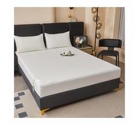 YANGAFJDUA Impermeabile Coprimaterasso Futon Tinta Unita, Cotone Fodera Materasso Giapponese da Pavimento con Cerniera, Morbida Copertura Protettiva per Materassino Lavabile,C,150x200cm+20cm