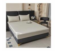 YANGAFJDUA Impermeabile Coprimaterasso Futon Tinta Unita, Cotone Fodera Materasso Giapponese da Pavimento con Cerniera, Morbida Copertura Protettiva per Materassino Lavabile,B,150x200cm+25cm