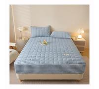 YANGAFJDUA Reticolo Fodera per Futon con Cinturino Elastico, Trapuntato Fodera Materasso Matrimoniale con Cerniera, Antiscivolo Copertura Protettiva per Tappetino Tatami, Lavabile,D,200x220cm/79x79in