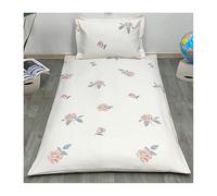 YANGAFJDUA Stampato Coprimaterasso per Pavimento Futon, Pieghevole Coprimaterasso Futon Giapponese con Cerniera e Federa, Copertura Protettiva per Tappetino Tatami Cotone Lavabile,F,100x200cm/39x79in