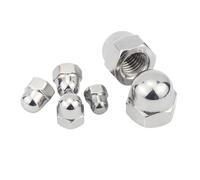 YANGC 1/50 pezzi 304 A2-70 Dado esagonale esagonale M3 M4 M5 M6 M8 M10 M12 M14 M16 Dadi a cupola semicircolari con cappuccio decorativo(2pcs M12)