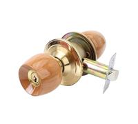 YANGC 1 set di pomelli for porte interne in legno e metallo con serratura a sfera rotonda e chiave for camera da letto, soggiorno, bagno, ferramenta(No key 60mm)