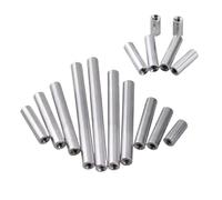 YANGC 2-10 pezzi M2 M3 M4 M5 M6 M8 M10 distanziatore in alluminio filettato femmina rotondo estendi colonna dado lungo(40mm,M2xD3.5-10pcs)
