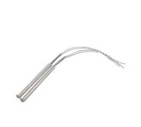 YANGC 2 pezzi Resistenze elettriche for riscaldamento Elemento riscaldante a cartuccia Diametro tubo 8 mm 220 V Elementi riscaldanti cilindrici in acciaio inossidabile(100W 8x50mm)