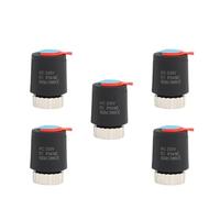 YANGC AC 230V Normalmente Chiuso NC M28x1.5mm Attuatore Termico Elettrico for Riscaldamento a Pavimento TRV Valvola Termostatica Del Radiatore(5 Pieces-Black)