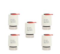 YANGC AC 230V Normalmente Chiuso NC M28x1.5mm Attuatore Termico Elettrico for Riscaldamento a Pavimento TRV Valvola Termostatica Del Radiatore(5 Piece White)