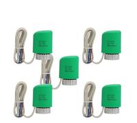 YANGC Attuatore termico elettrico M30x1.5 normalmente chiuso normalmente aperto 230 V for riscaldamento a pavimento Valvola termostatica for radiatore TRV(5 Pcs 230V NO Green)