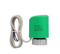 YANGC Attuatore termico elettrico M30x1.5 normalmente chiuso normalmente aperto 230 V for riscaldamento a pavimento Valvola termostatica for radiatore TRV(1 Pcs 230V NC Green)