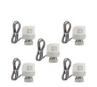 YANGC Attuatore termico elettrico normalmente chiuso 230V for valvola del radiatore Collettore Sistema di riscaldamento a pavimento Filettatura M30x1.5mm(5 Pieces 230V NC)