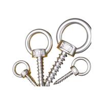 YANGC Bullone A Occhiello Con O-ring In Acciaio Inossidabile 304 M4-M12 | Viti For Legno Autofilettanti For Montaggio Sospeso(30mm,M6-1pcs)