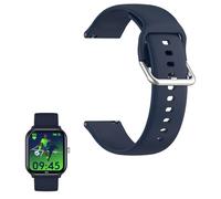 YANGC Compatibile per Moda Silicone Classico Cinturino di Ricambio Compatibile per ICE-WATCH Orologio Collegato bambino ICE smart junior 2.0 1.75 Pollici, Grand, Lega di acciaio, Agata
