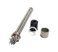 YANGC Elemento riscaldante con filettatura DN25 da 32 mm, riscaldatore elettrico da 220 V, resistenza Brewin SUS304, 2,5/3,5/4,5/5,5 kW(With accessoris,2.5KW L250mm)