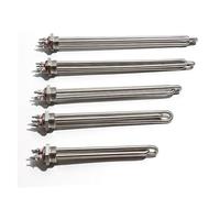 YANGC Elemento riscaldante con filettatura DN25 da 32 mm, riscaldatore elettrico da 220 V, resistenza Brewin SUS304, 2,5/3,5/4,5/5,5 kW(Heater only,5.5KW L340mm)