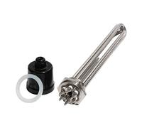 YANGC Elemento riscaldante DN40 da 1 1/2" for macchina con vite di terra e sonda 3KW/4,5KW/6KW/9KW/12KW(220V,3KW 190mm 304SUS)