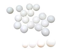 YANGC Palla rimbalzante in silicone solido bianco 2/2,5/3,5/4/5,5/6,5/7,5/8,5/9/10/11/12/13/14/15/16/18 19/20/22/25/28/30/32/35-70mm(10 PCS,19mm)