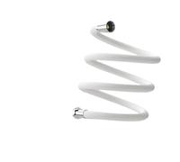 YANGC Tubo flessibile for doccia in silicone anti-avvolgimento ad alta pressione, prolunga for doccia, accessori for il bagno, 1,5/2/3 metri(White,200CM)