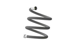 YANGC Tubo flessibile for doccia in silicone anti-avvolgimento ad alta pressione, prolunga for doccia, accessori for il bagno, 1,5/2/3 metri(Light Grey,150CM)