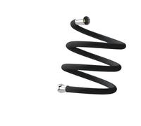 YANGC Tubo flessibile for doccia in silicone anti-avvolgimento ad alta pressione, prolunga for doccia, accessori for il bagno, 1,5/2/3 metri(Black,200CM)