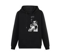 YANGDUJUN Django Reinhardt Smoking Gypsy Jazz Swing Manouche Mens Hoodies Casual Cotton Unisex Black Sweatshirts 3XL