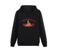 YANGDUJUN Don't Talk To Me Before L'Ve Had My Mitski Mens Hoodies Casual Cotton Unisex Black Sweatshirts M