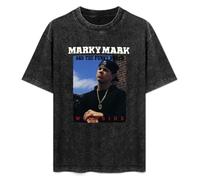 YANGDUJUN ISACY KIBER Marky Mark And The Funky Bunch Mens T-Shirt Casual Cotton Unisex Black Tees Tops M