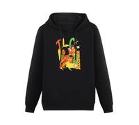 YANGDUJUN TLC No Scrubs T-Boz Left Eye Chilli Mens Hoodies Casual Cotton Unisex Black Sweatshirts M