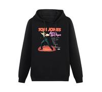 YANGDUJUN Tom Jones Live in Las Vegas Mens Hoodies Casual Cotton Unisex Black Sweatshirts 3XL