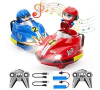 Yangers Auto Telecomandata Bambino, 2 Giocatori Giochi Multigiocatore Auto da Corsa RC Bumper Car, Macchine Telecomandate Giocattoli Bambina 3+ Anni, Regali Natale Compleanno per Ragazzi e Ragazze