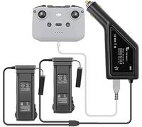 Yangers Caricabatteria da auto per DJI Mavic 3, adattatore per caricabatteria da auto 3 in 1 per due batterie Cine Mavic 3/3 + 1 telecomando